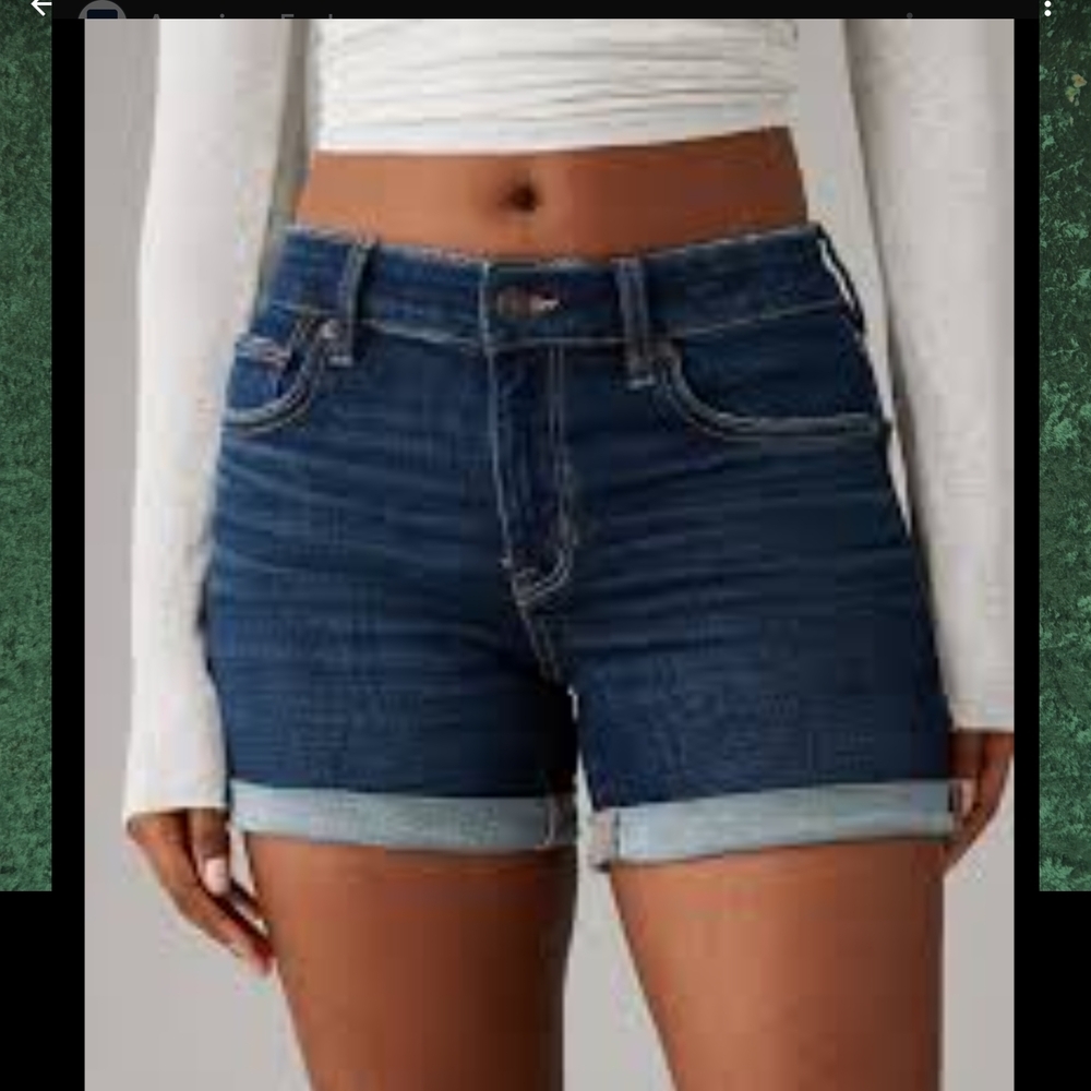 American Eagle Dark Blue Jean Shorts